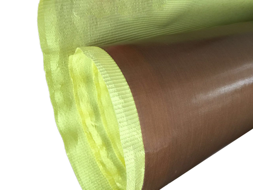 PTFE coated fibreglass with silicone adhesive