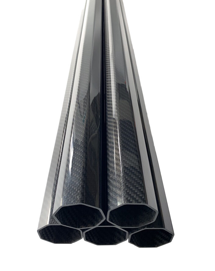 Octagon Shaped Carbon fiber tubes